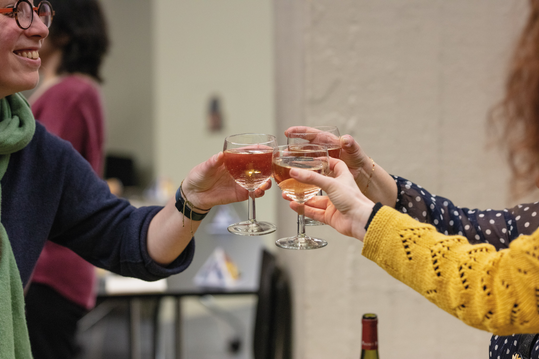 Visiteurs durant une soirée Apéro