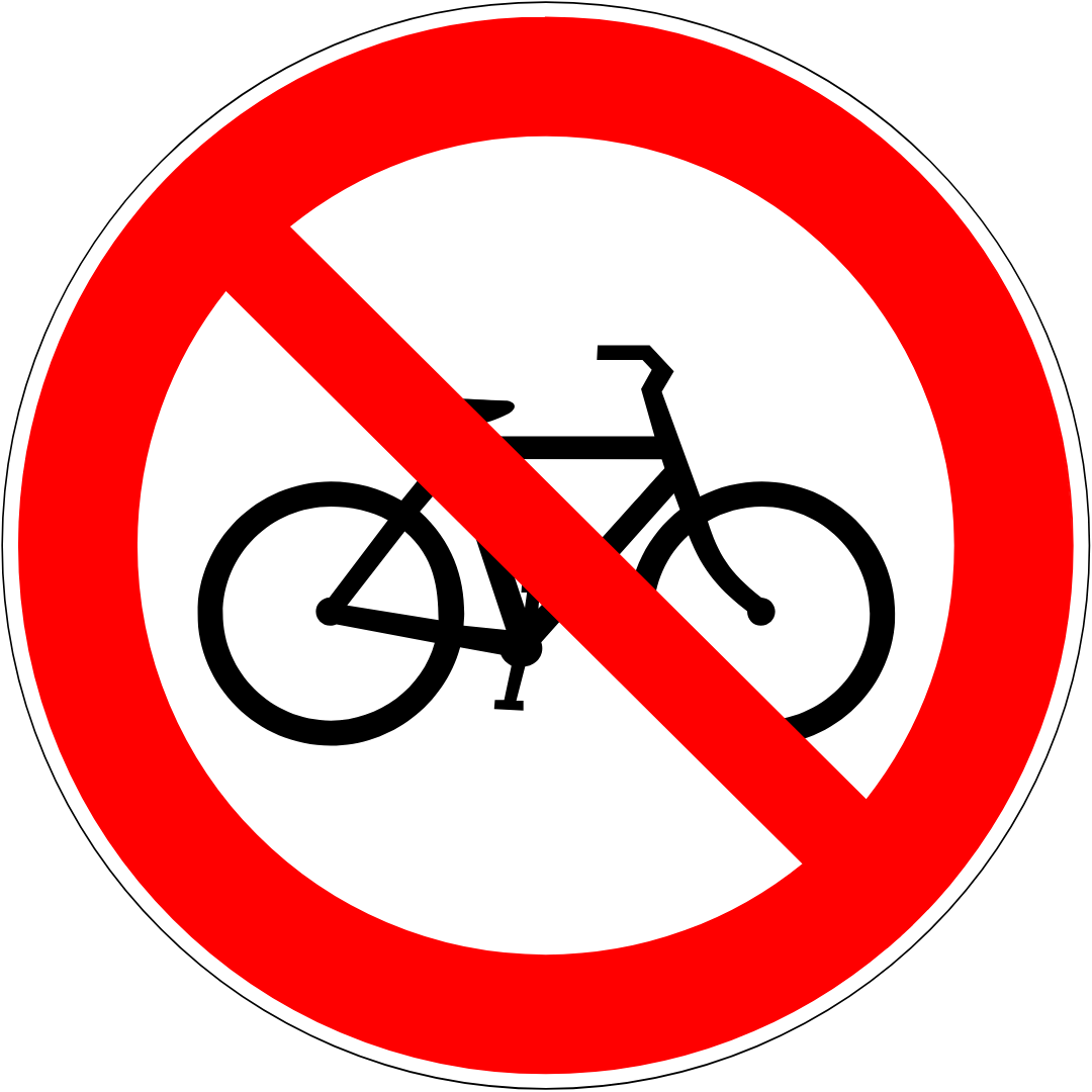 No Cycling pictogram