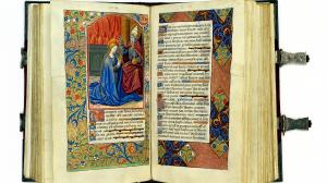 Exemplaire du Livre d'Heures en latin avec calendrier en français datant de 1500