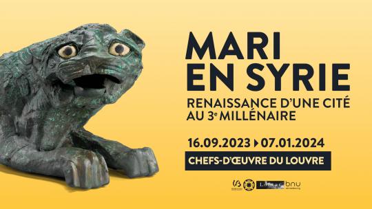 Affiche Mari en Syrie. Renaissance d'une cité au 3è millénaire (2023-2024)