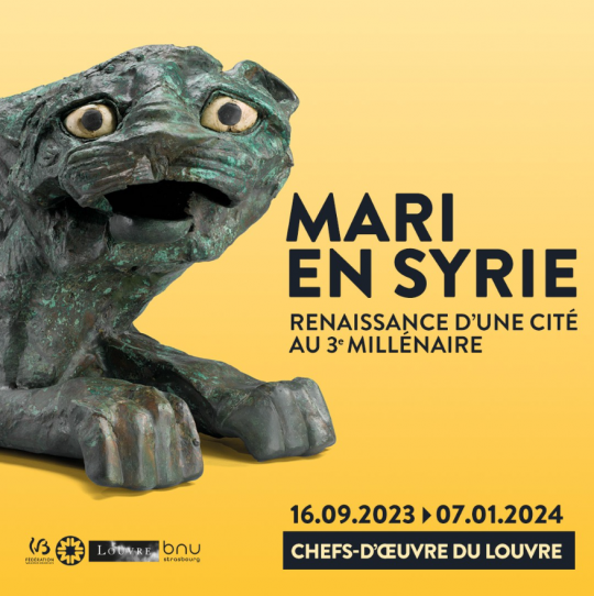 Affiche de l'exposition Mari en Syrie. Renaissance d'une cité au 3è millénaire