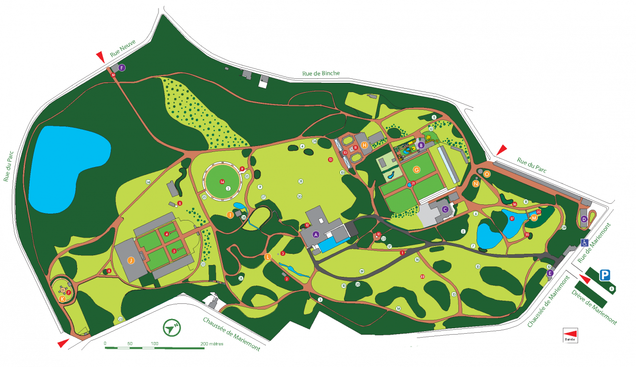 Plan du Domaine de Mariemont