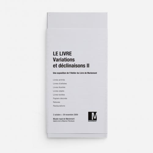 Couverture de l'affiche-catalogue "Variations et Déclinaisons II"